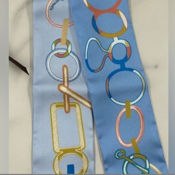 HERMES twilly NWT and tube - Picture 2 of 5